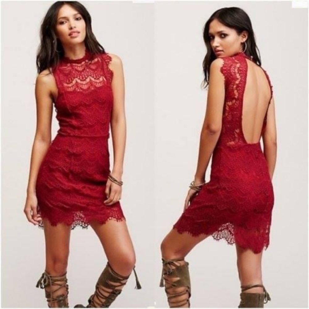 Intimately Free People Daydream Lace Mini Dress